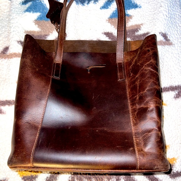 Genuine Dark Brown Leather Purse - Picture 1 of 3